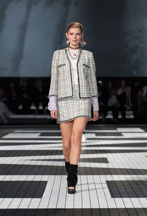 buy chanel tweed with celephane fabric|chanel tweed jacket and skirt.